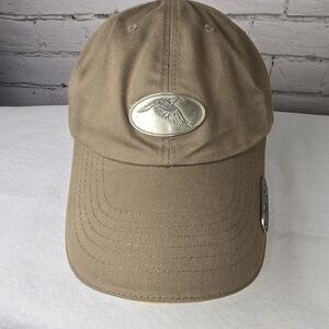 CONNOR Tan Baseball Cap with Silver Emblem